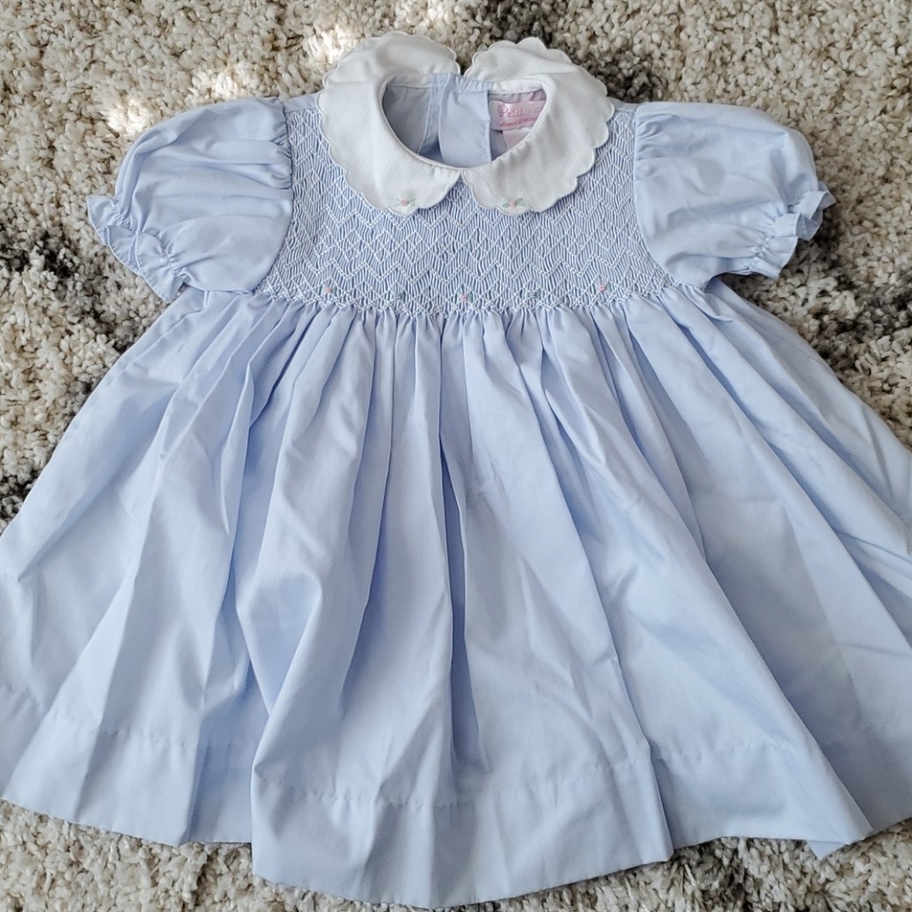 EUC Petit Ami Hand Embroidered Dress and Bloomers
